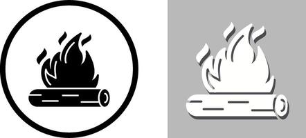 Lagerfeuer-Icon-Design vektor