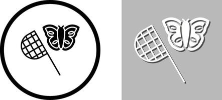 Schmetterling Fänger Symbol Design vektor