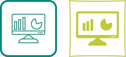 einzigartig Analytik Symbol Design vektor