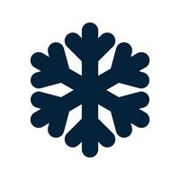 snöflinga siluett. jul och vinter traditionell symbol för logotyp, webb, tryck, klistermärke, emblem, hälsnings- och inbjudningskortdesign och dekoration vektor