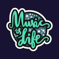 Musik ist Leben vektor