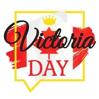 Happy Victoria Day Aufkleber vektor
