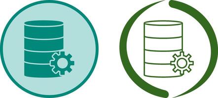 einzigartig Datenbank Verwaltung Symbol Design vektor