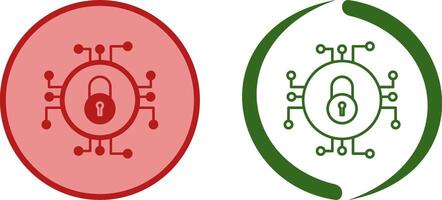 einzigartig Daten Sicherheit Symbol Design vektor