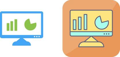 einzigartig Analytik Symbol Design vektor