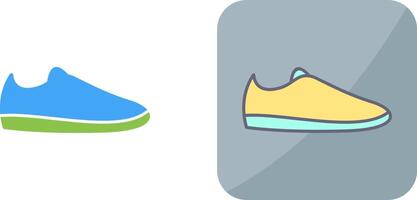 beiläufig Schuhe Symbol Design vektor