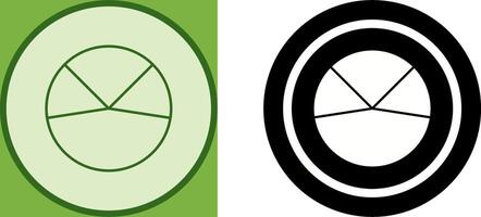 Kuchen Diagramm Analyse Symbol Design vektor