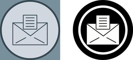 Email Unterlagen Symbol Design vektor
