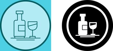 Wein Flasche Symbol Design vektor