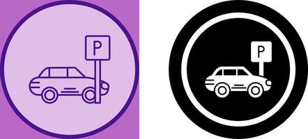 Parkplatz-Icon-Design vektor