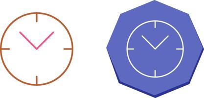 einzigartig Uhr Symbol Design vektor