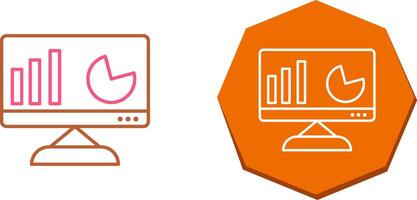 einzigartig Analytik Symbol Design vektor