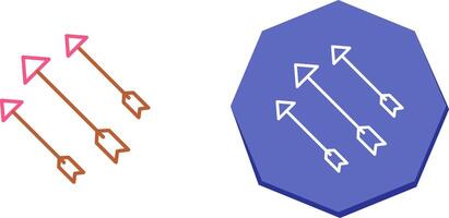 einzigartig Pfeile Symbol Design vektor