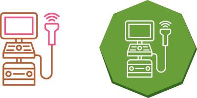 Ultraschall Maschine Symbol Design vektor