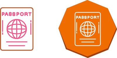 Pass-Icon-Design vektor