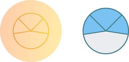 Kuchen Diagramm Analyse Symbol Design vektor