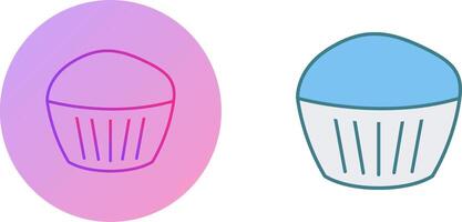 choklad muffin ikon design vektor
