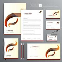 Corporate Business Identity Template Design Briefpapier Vektor abstrakten Hintergrund mit Memo Geschenkartikel Farbe Werbeartikel Souvenirs