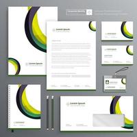 Corporate Business Identity Template Design Briefpapier Vektor abstrakten Hintergrund mit Memo Geschenkartikel Farbe Werbeartikel Souvenirs