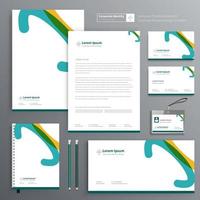 Corporate Business Identity Template Design Briefpapier Vektor abstrakten Hintergrund mit Memo Geschenkartikel Farbe Werbeartikel Souvenirs