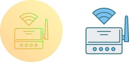 WLAN-Router-Icon-Design vektor