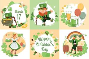 Patricks Day Designkonzept vektor