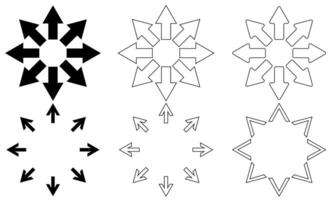 Sammlung von gerichtet Pfeile, einfach Design transparent Hintergrund zum Anwendung, Webseite und andere Designs vektor