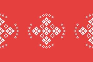 etnisk geometrisk tyg mönster korsa stitch.ikat broderi etnisk orientalisk pixel mönster reste sig rosa guld bakgrund. abstrakt, illustration. textur, kläder, halsduk, dekoration, siden tapet. vektor