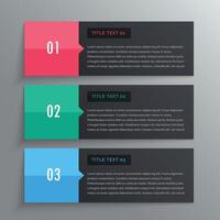 abstrakt modern steg alternativ färgrik infographic design baner vektor