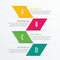 abstrakt modern Schritte Möglichkeit bunt Infografik Design Banner vektor