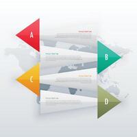 infographic kreativ banderoller fyra steg arbetsflöde design mall vektor