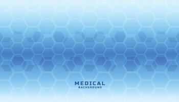 medizinisch Wissenschaft Banner im sechseckig Muster Design vektor