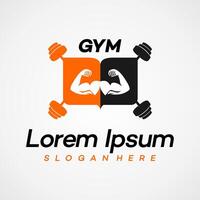 Buch Bildung Fitnessstudio Symbol Logo Design Vorlage Illustration vektor