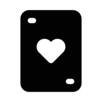 einfach Poker Karten solide Symbol. das Symbol können Sein benutzt zum Webseiten, drucken Vorlagen, Präsentation Vorlagen, Illustrationen, usw vektor