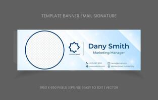 Email Unterschrift Vorlage Design zum Geschäft Unternehmen und korporativ Identität. Beförderung Banner Fusszeile Email. vektor