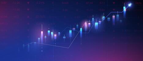 företag illustration design stock marknadsföra diagram eller forex handel diagram för företag och finansiera idéer. vektor