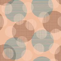 geometrisk mönster design på brun bakgrund med cirklar vektor