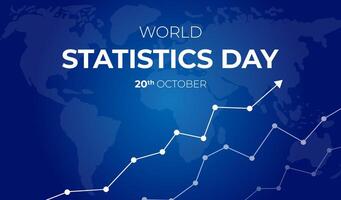 Welt Statistiken Tag Hintergrund Illustration vektor