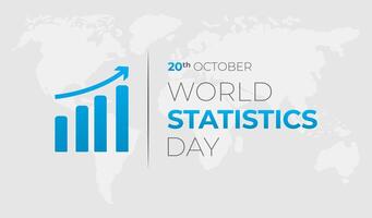 värld statistik dag bakgrund illustration vektor