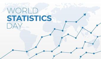 värld statistik dag bakgrund illustration vektor