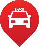 Taxi im ein Stift Logo Design vektor