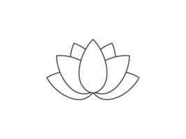 blomma, lotus ikon. illustration, platt design. vektor