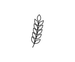 Weizen, Ernte, Getreide, Landwirtschaft Symbol. Illustration, eben Design. vektor