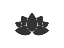 Blume, Lotus Symbol. Illustration, eben Design. vektor