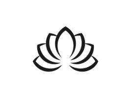 Blume, Lotus Symbol. Illustration, eben Design. vektor