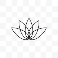 Blume, Lotus Symbol. Illustration, eben Design. vektor