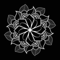 einfach Mandala Kunst Muster und Designs zum kostenlos herunterladen vektor