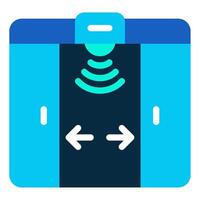 Tür Sensor Symbol zum Netz, Anwendung, Infografik, usw vektor