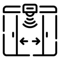 Tür Sensor Symbol zum Netz, Anwendung, Infografik, usw vektor