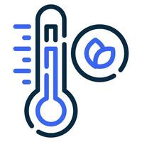 Öko Thermostat Symbol zum Netz, Anwendung, Infografik, usw vektor